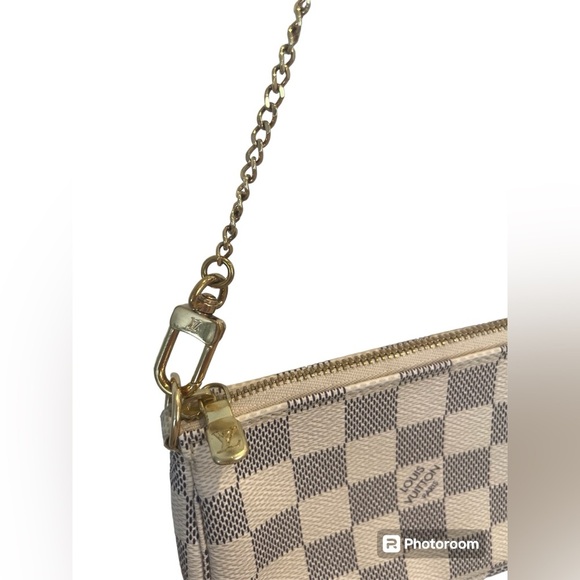 RARE - Louis Vuitton Damier Azur Mini Pochette - Picture 5 of 11